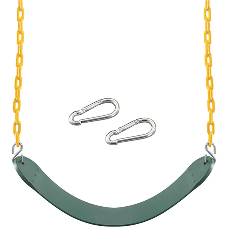 ndin-heavy-duty-swing-seat-green-with-66-inch-chain-swing-accessory-part-replacement-with-snap-hooks-for-kids