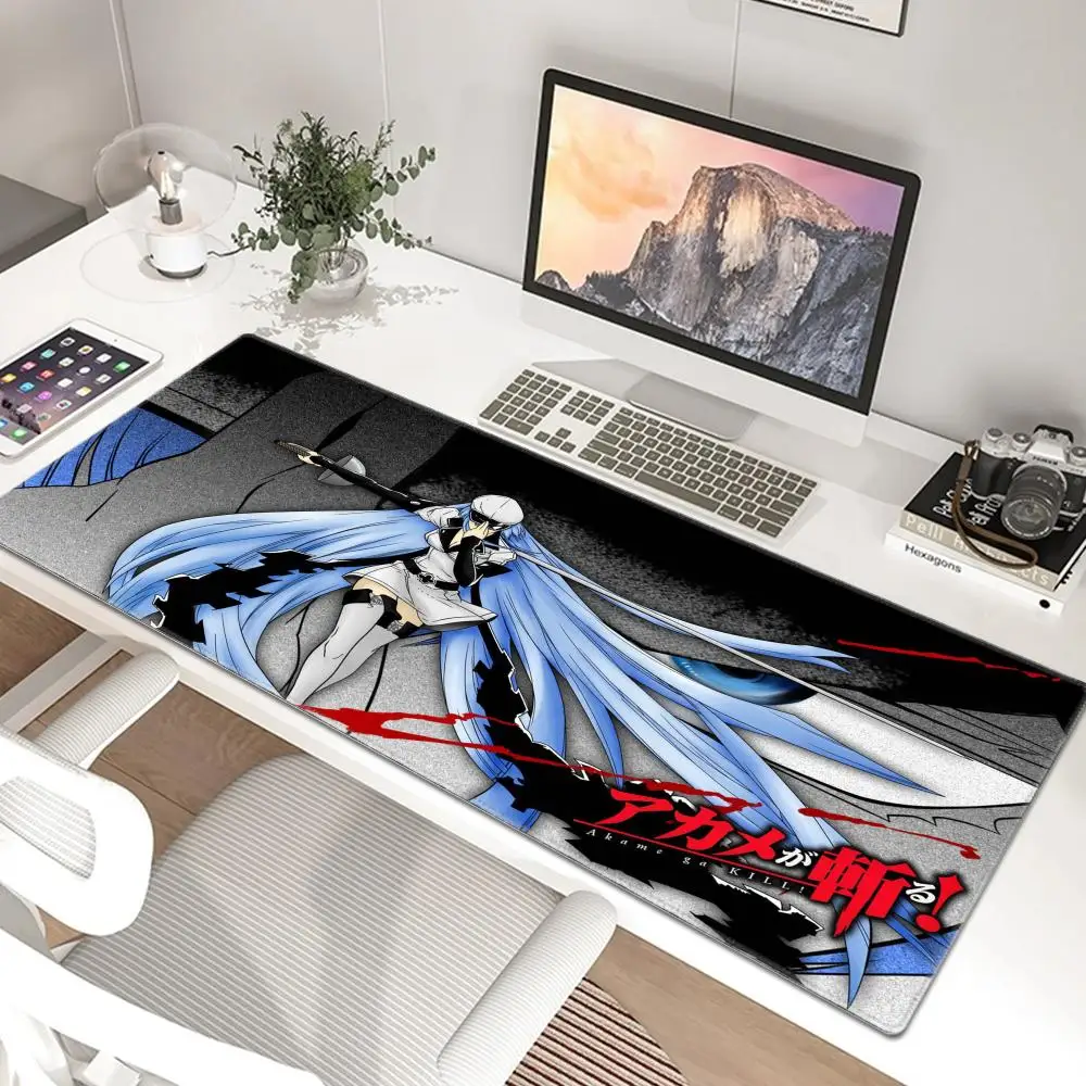 Anime Akame ga KILL Esdeath Mouse Pad Game Laptop Play Mat 50x100 Extra Large Kawaii office Mousepad PC Gaming Accessories