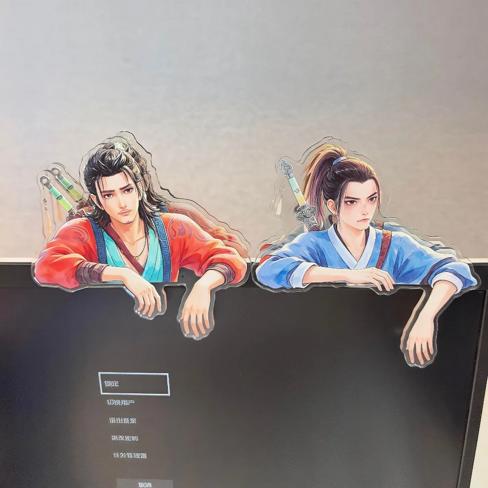 Movie Eight Immortals Peripheral Acrylic Stand Zhong Liquan Computer Ornament Dongbin Anime Character Desk Decoration Keychain
