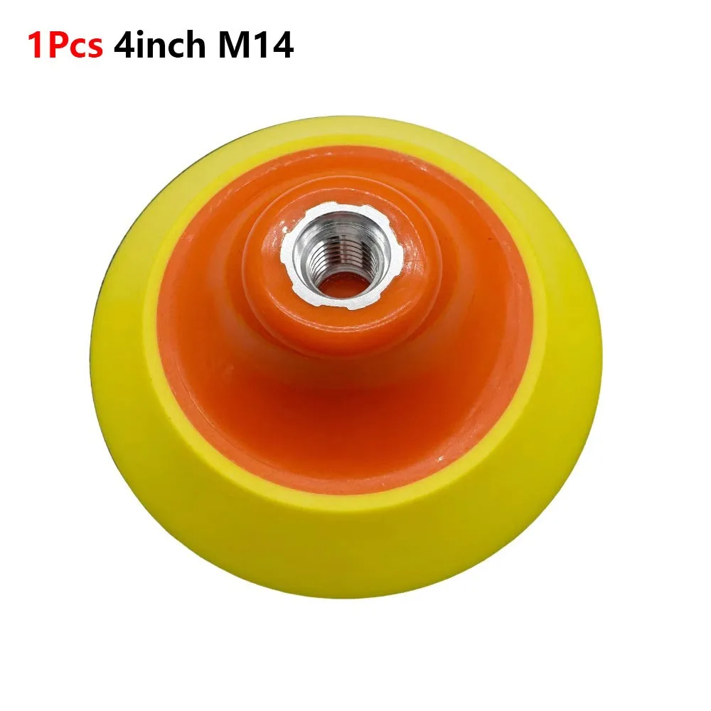1Pcs 2-7 Inch Universal Backing Plate M10 M14 M16 Thread Hook And Loop Fastener Rotary Backing Pad Plastic And Metal