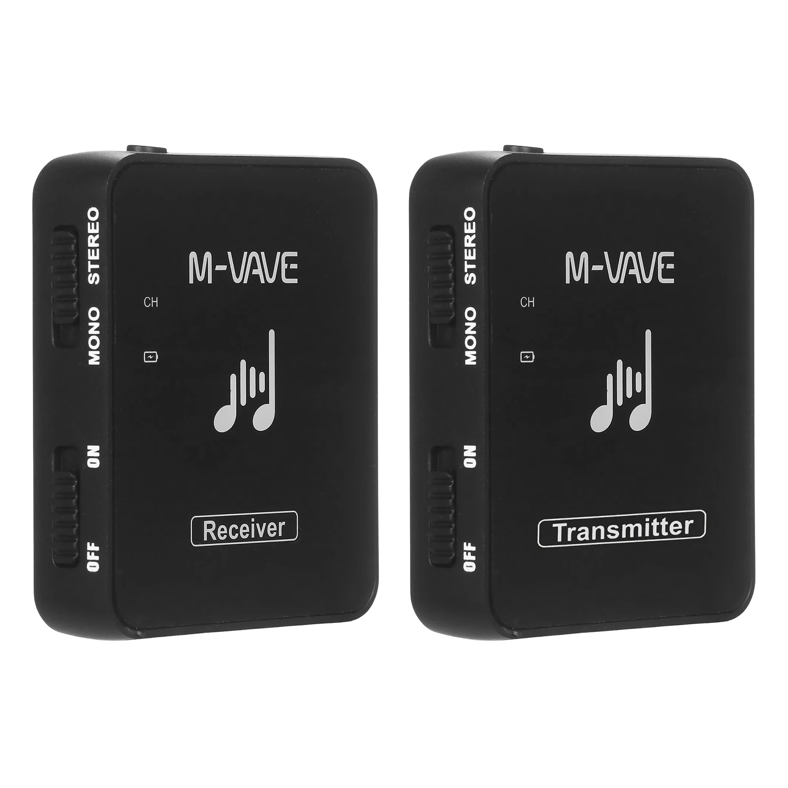 M-VAVE WP-10 2.4GHz Wireless Earphone Monitor Transmission System Rechargeable Transmitter & Receiver