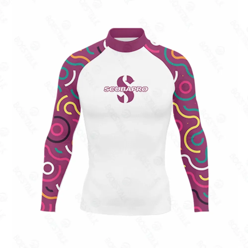 SCUBAPRO Men's UPF 50+ Swim Shirt: Relaxed Fit Long Sleeve Rash Guard - UV Protection Water Sports & Beach Top