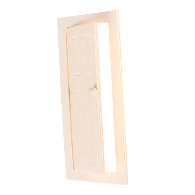 1/12 Scale Dollhouse Door Miniature Interior Wooden Door DIY Dollhouse Furniture Accessories