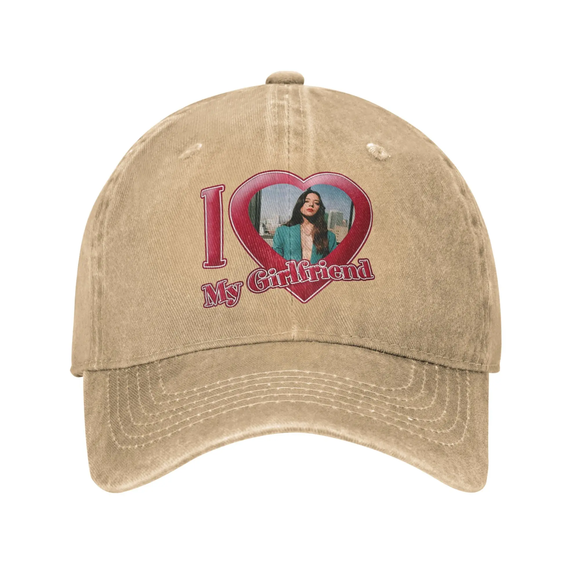 

I Love My Girlfriend Aubrey Plaza Green Witch Baseball Cap Sun Outdoor Gym Dropshipping Washed Trucker Hat y2k Baseball Caps