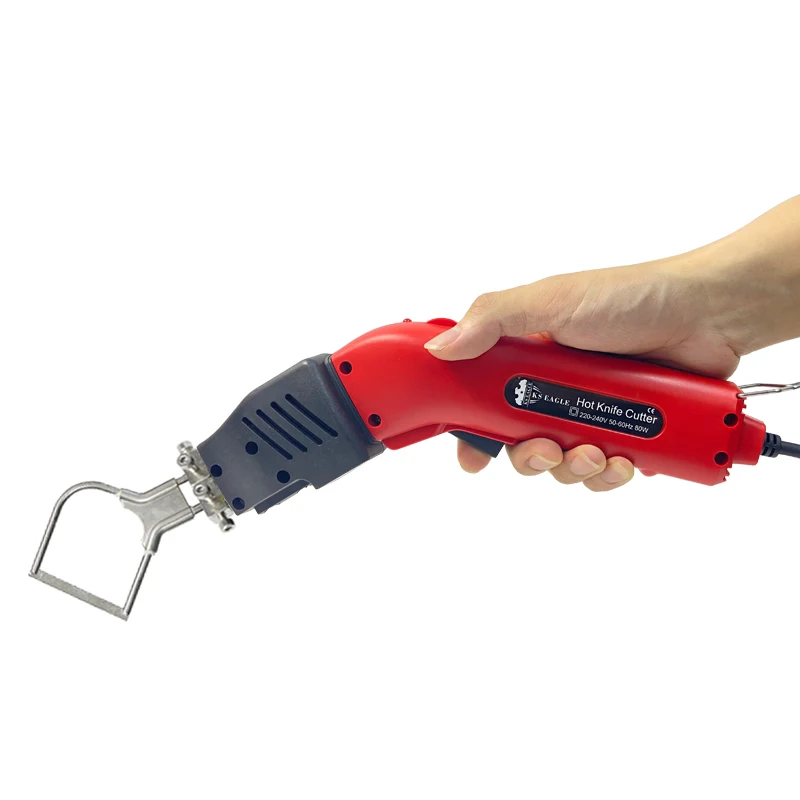 80W Elektrische Hand Gehalten Heißer Messer Cutter Klinge Für Nylon Stoff Seil Gürtel Schneiden R Typ Klinge und F typ Cut Tuch Zubehör