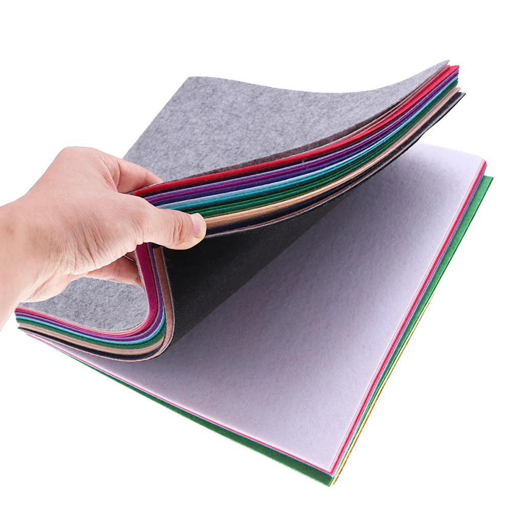 

40Pcs Multicolor Nonwoven Fabric Sheets 20x30cm Easy Cut Fold Glue Sew Staple for DIY Craft Felt Sheets Craft Fabric Sheet