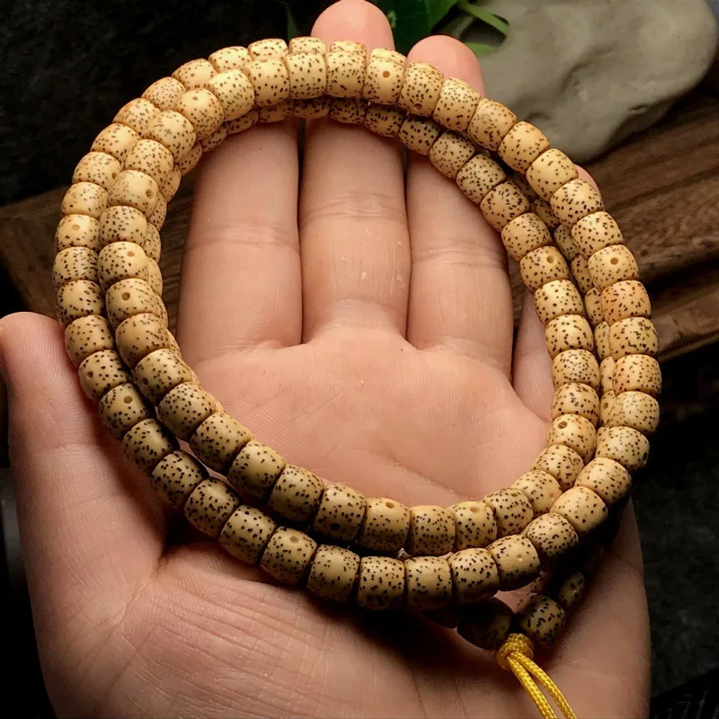 

108Yellow Chicken Grease Pieces Straight Cut Xingyue Bodhi Barrel Beads Gold Seed Xingyue Bodhi Bracelet Old seeds