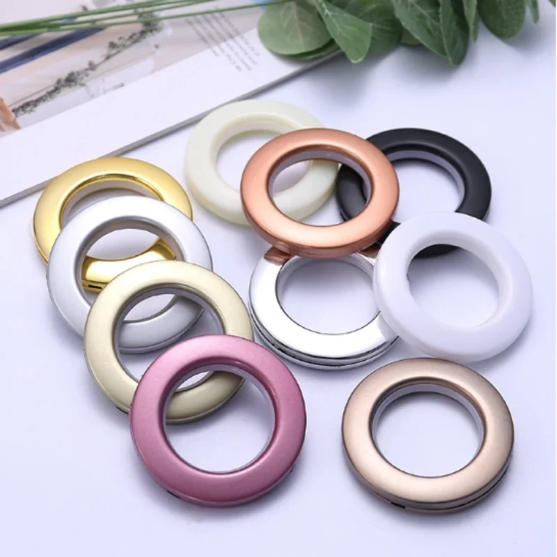 20/40/75PCS Curtain Grommets High Quality Home Decoration Curtain Accessories Roman Rod Silencer Ring  home accessories