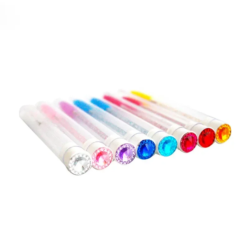 Tube de brosse à cils réutilisable, 10 pièces, pour Extension de cils, brosse à sourcils, perceuse en résine, baguette de Mascara remplaçable, ensemble de maquillage anti-poussière