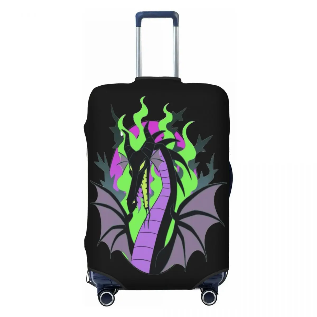 

Custom Maleficent Movie Luggage Cover Protector Cute Travel Suitcase Protective Cover for 18-32 Inch