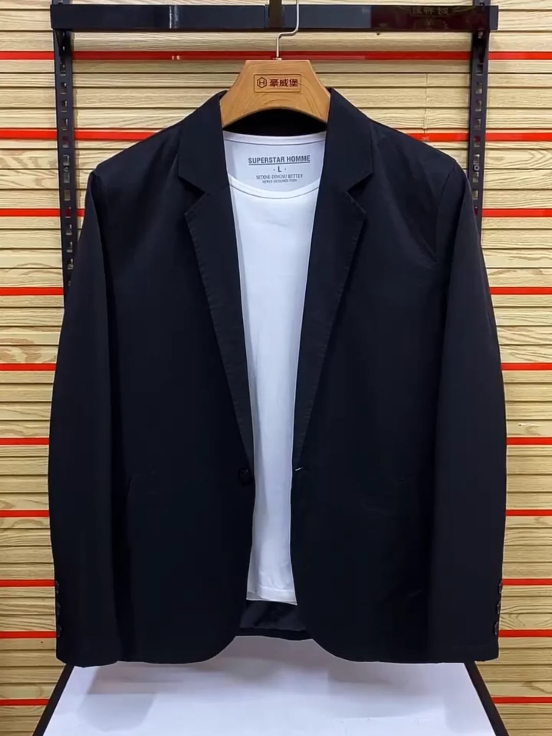 

Men's Casual Busin Suit Jaet Autumn New Arrival Comfortable High Quali Faionable Versatile Long Sve Plain Color