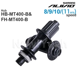 SHIMANO ALIVIO Disc Brake Front Hub HB-MT400 HB-MT400-B Rear FREEHUB FH-MT400 FH-MT400-B E-THRU Axle 8/9/10-speed Original