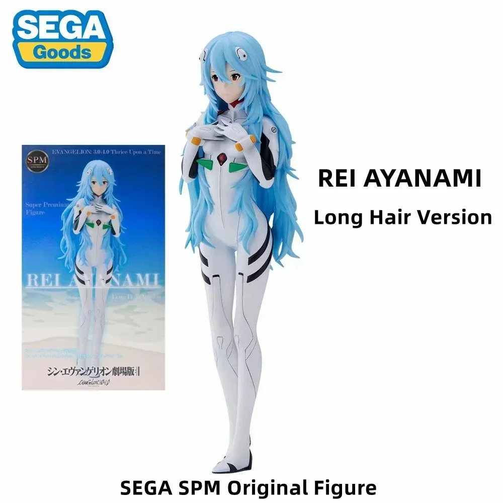 Bandai SEGA SPM Original Figure NEON GENESIS EVANGELION Model ASUKA LANGLEY On The Beach REI AYANAMI Long Hair Version PVC Toys