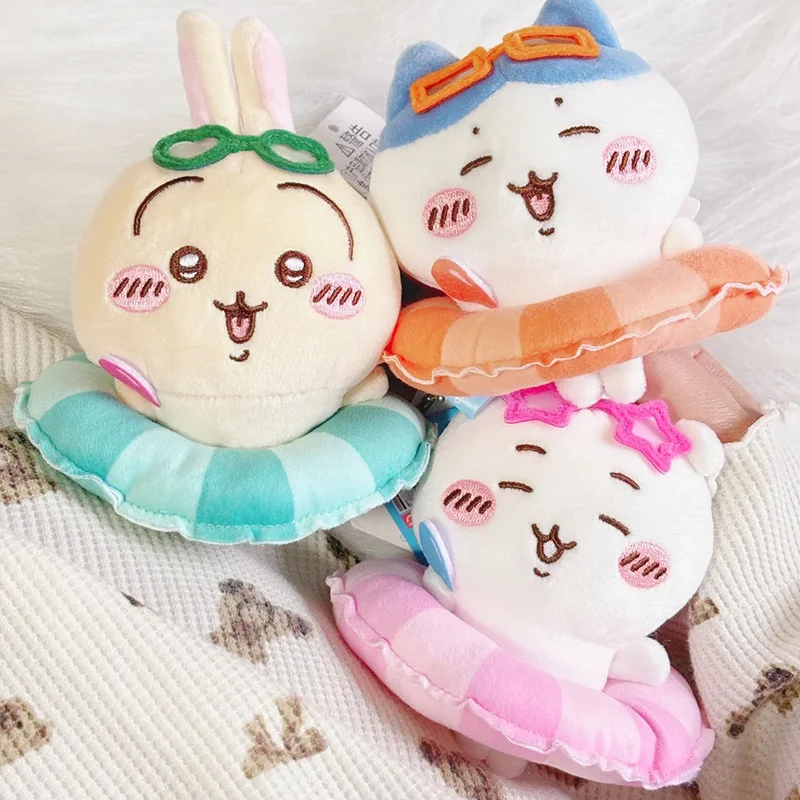 Miniso Chiikawa Plush Keychain Kawaii Anime Merchandise Stuffed Doll Bag Charm Decor Co Branded Theme Collectible Holidaygift