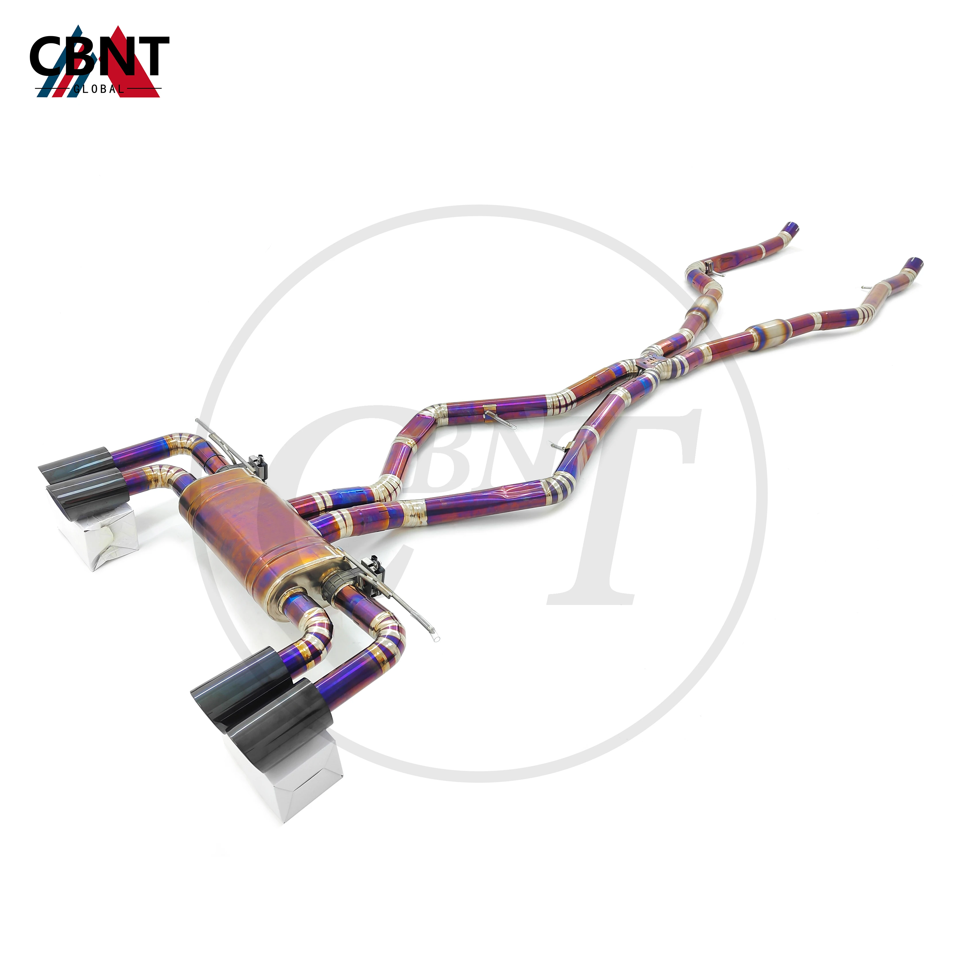 

CBNT for BMW X5M F85 X6M F86 4.4T Titanium Alloy Exhaust Catback with Valve Muffler High Performance Valved Exhaust-pipe System