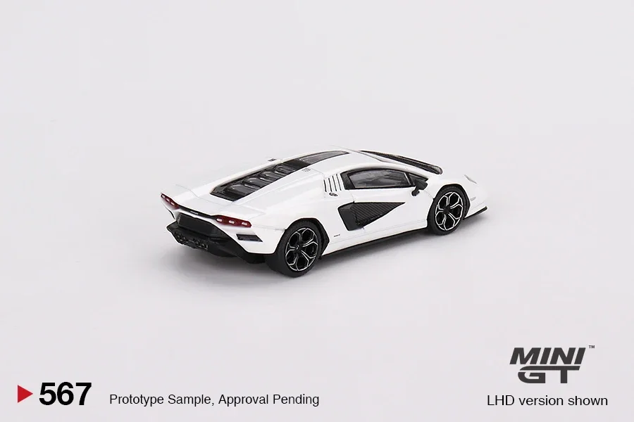 MINIGT 1/64 Lamborghini Countach LPI 800-4 Bianco Siderale MGT00567-CH Diecast Automotive Model Ornaments Cas Toys Gift