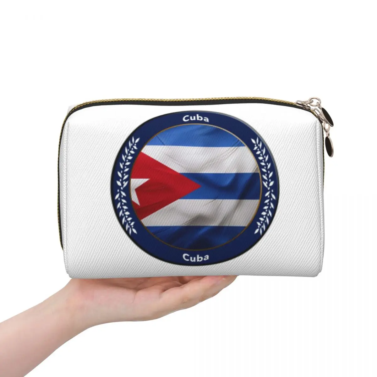

Кубинский флаг Гавана, женские косметички, дорожный органайзер для макияжа, сумка для хранения туалетных принадлежностей, Dopp Kit Box