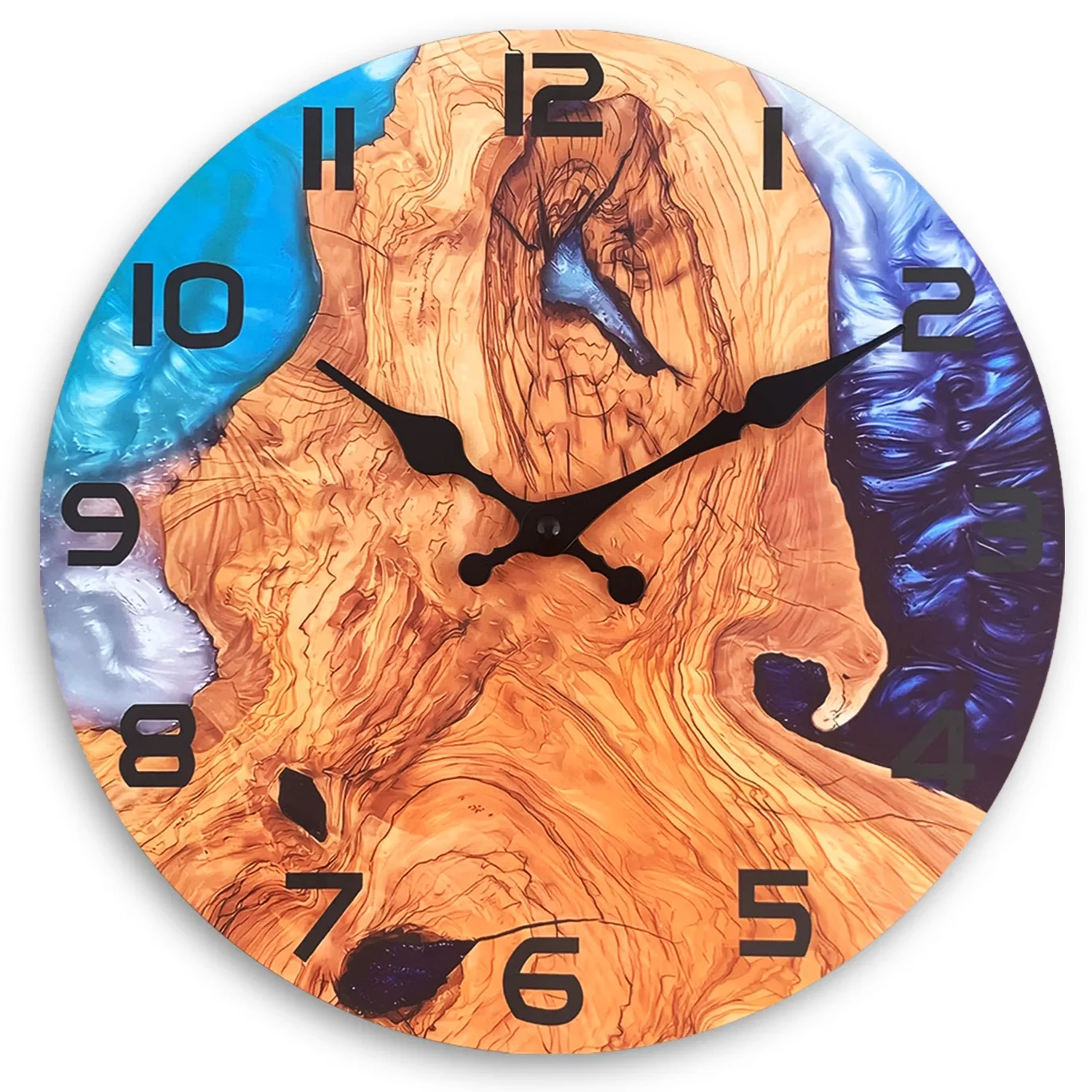 Strait Mountain  Acrylic Transparent Silent Wall Clock Living Room Bedroom Kitchen Home Decoration Silent Quartz Clock Decor