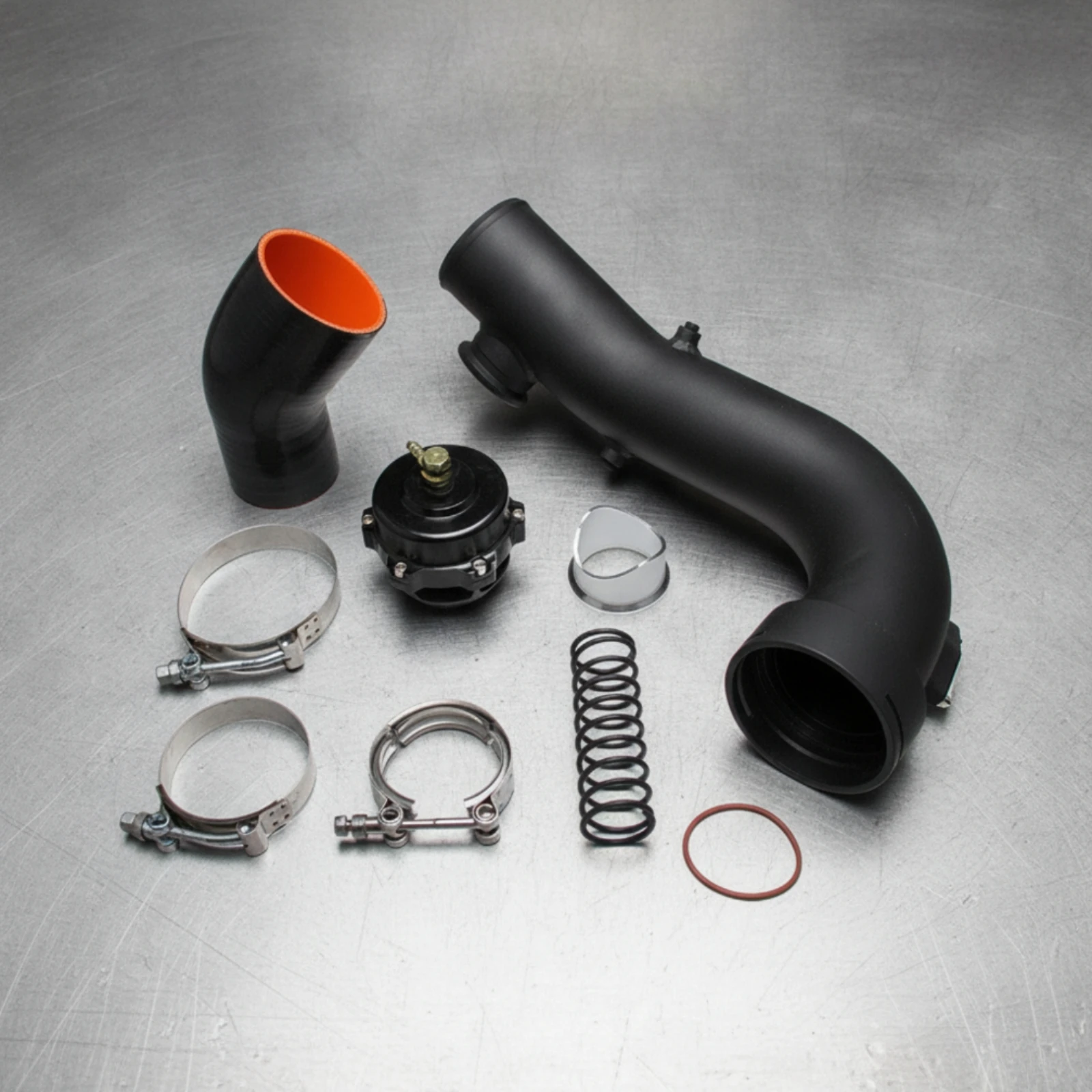 50mm Turbo Intake Pipe with Coupler Silicone Coupler Hose Easy to Install Aluminum Supercharger for BMWN54E88E90 for Tuner Car