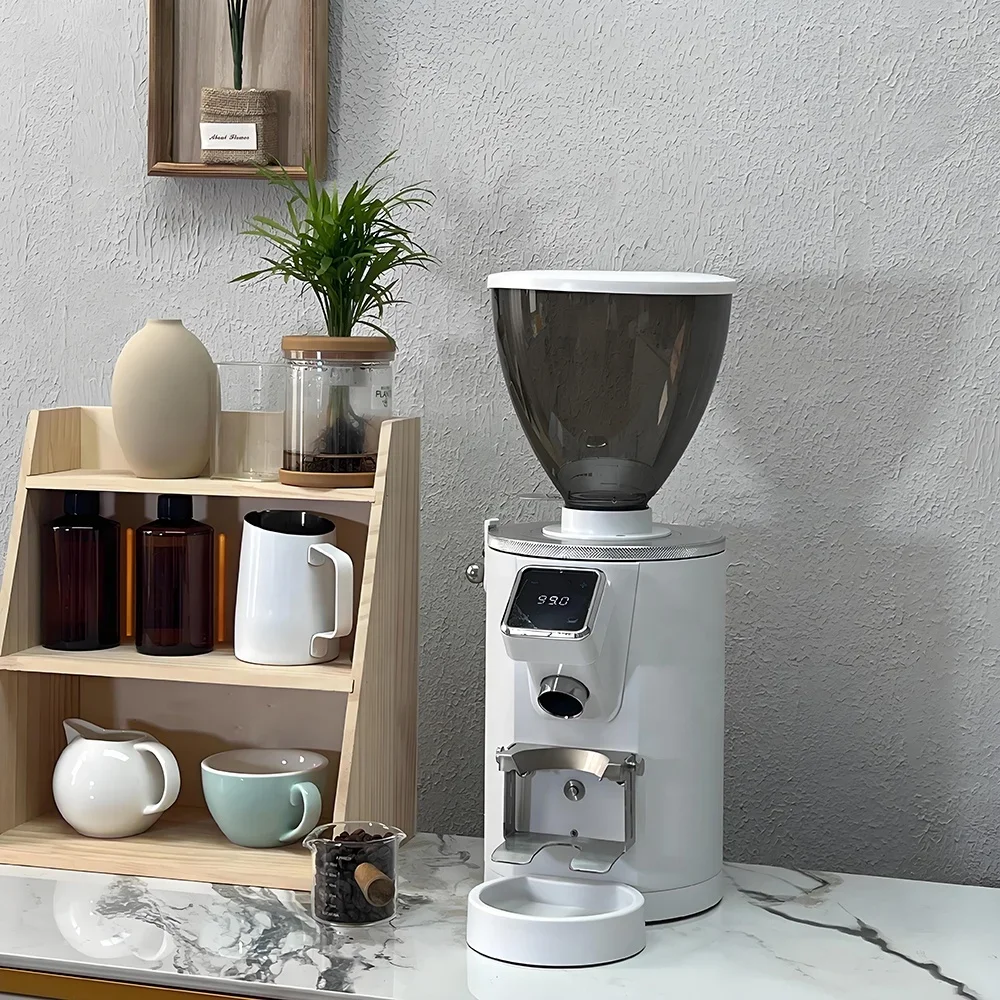 #*--One-key Powder Extraction Cheap And Durable Commercial Household Stainless Steel Burr Coffee Bean Grinders