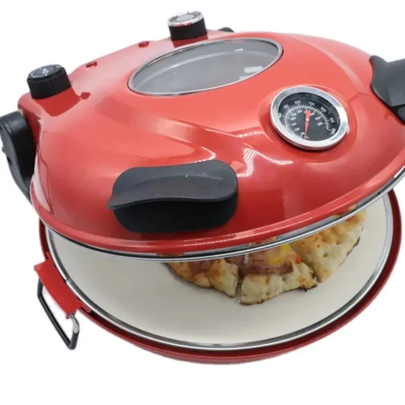 Table-top Electric  Portable Pizza Maker 12 Inch Round Crepe And Pancake Makers With  Removable Baking Pan