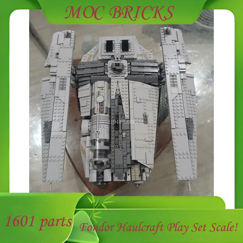 مخصص 1601 أجزاء سفينة الفضاء معركة MOC فندان Haulcraft اللعب مجموعة مقياس الحرب العسكرية نموذج العمارة لتقوم بها بنفسك تجميع نموذج الهدايا #6