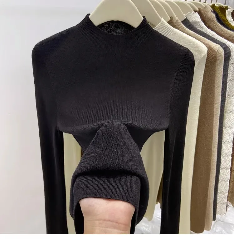 Autumn Winter Turtleneck Sweater Women 2026 Solid Slim Pullover Warm Casual Jumpers Korean Fashion Knitwear Base Layer Tops