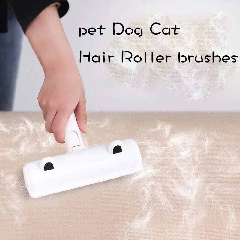 pet Dog Cat Hair Roller refresher brushes type hair removal washing clothes hair remover scraping sticker roller 2-Way brushes