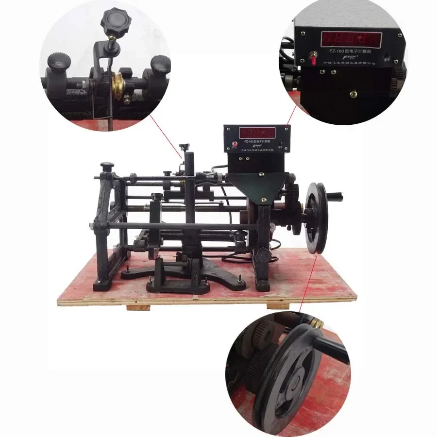 Digital Display Hand Winding Machine Manual Automatic Hand Electronic Coils Winding Machine Wire Diameter 0.06-0.50mm FZ-160