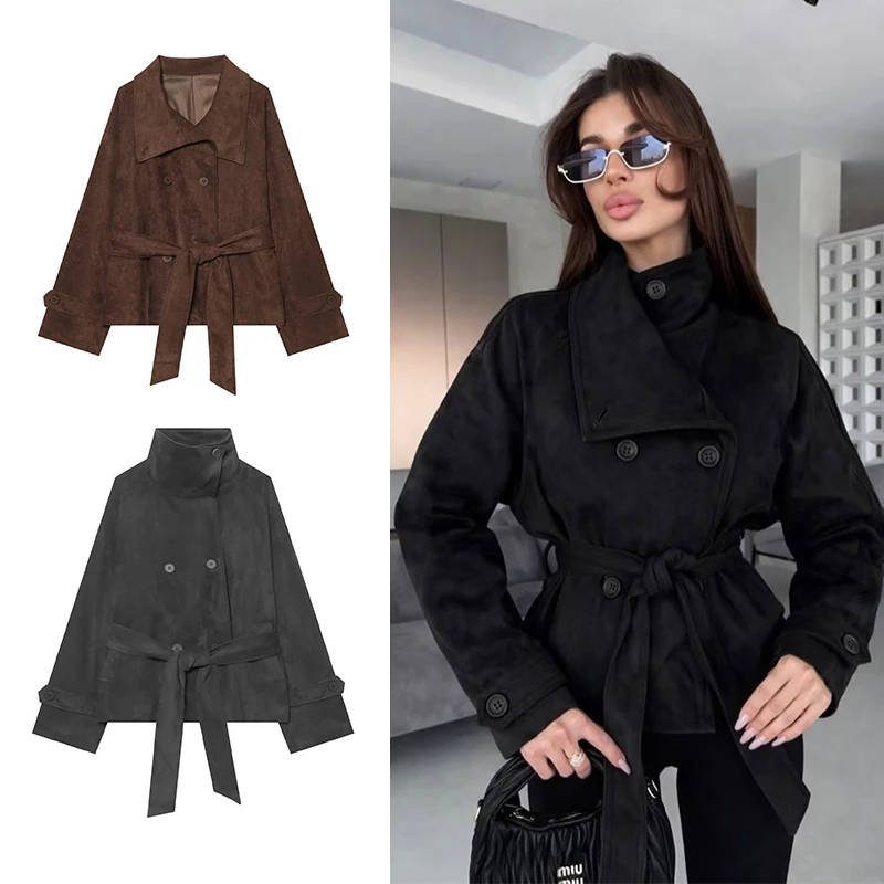 Autumn Women's Jackets 2026 New Fashion Loose Elegant Women's Unique Autumn Warm Jackets & Coats Street Chic Youth Blouse Coats