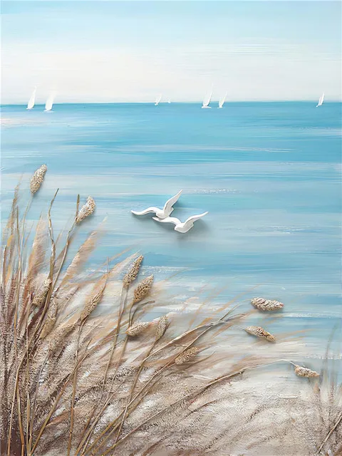 GATYZTORY 60x75cm Malerei durch Zahlen FARBE KIT Bild Farbe Meer Landschaft Acryl Farbe Personalisierte Geschenk Kunstwerk