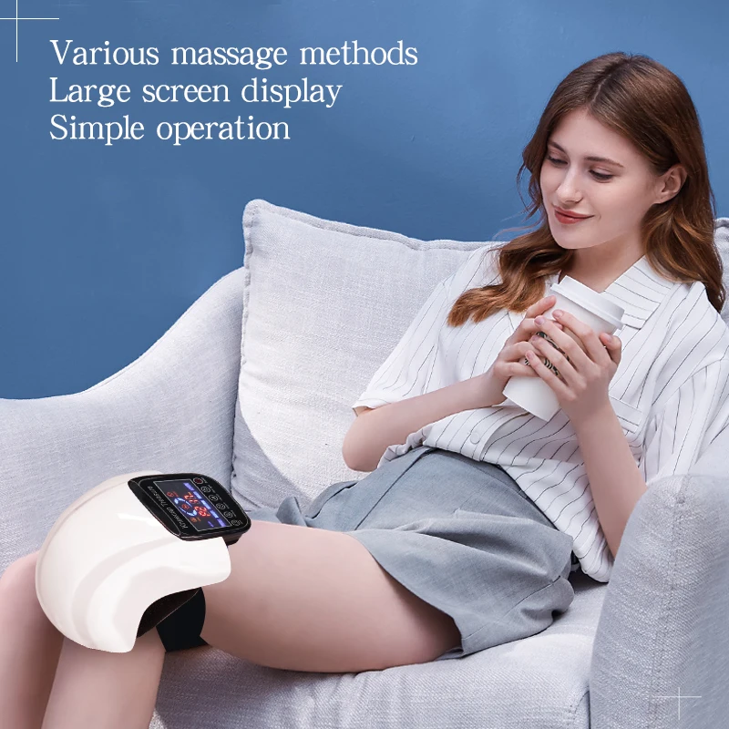 Elektrische Verwarming Trillingstherapie Knie Elleboog Been Artritis Massage Fysiotherapie Gewrichtspijn Verlichting Knie Stimulator