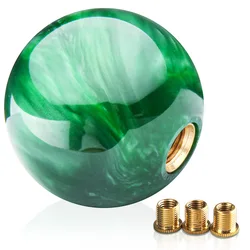 Universal Car Green Resin Gear Shift Knob Gearshift Shifter Stick Knobs Lever Headball MT AT Fit For Honda Toyota Nissan
