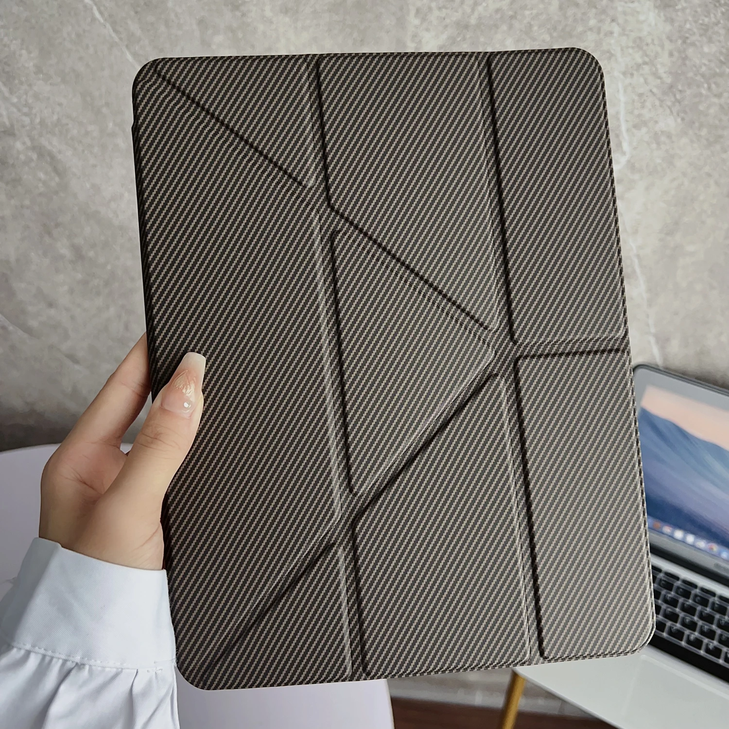 

Чехол для планшета с Y-образной подставкой для iPad 2025 Air 3 4 5 Pro 6 7 8 9 10-го 11-го поколения, мини-чехол 10,9 11 дюймов, кожаный чехол с гнездом для ручки