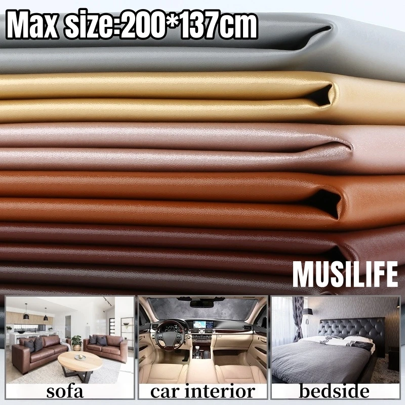 ذاتية اللصق بو الجلود المفروشات لملصقات إصلاح جلد السيارة مقاعد السيارة/ثقب الأريكة تجديد الأثاث DIY بها بنفسك الجلود الحرفية #1