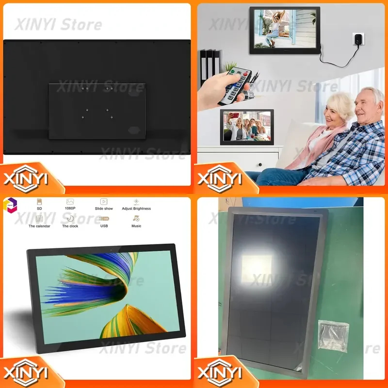 27-Inch Wall-Mounted Digital Signage Display for Advertising Video Playback with Automatic IPS LCD Screen