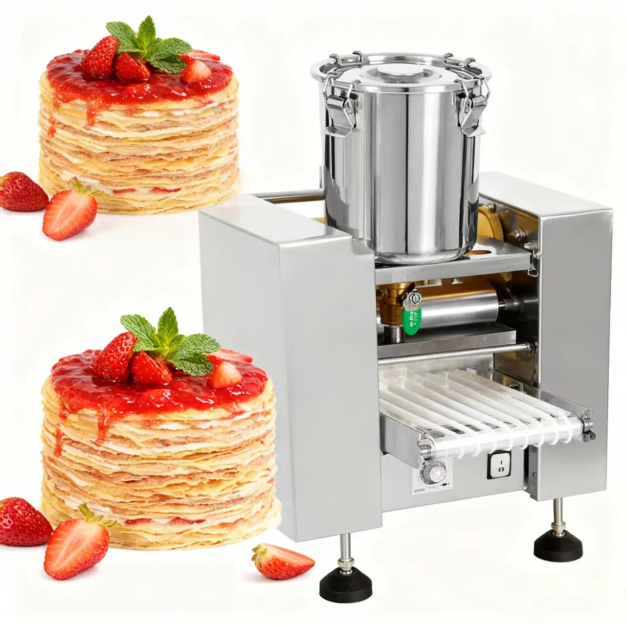 2026 SELL Portable Electric Pancake Crepe Stick Cake Layer Cake Make Maker Forming Machine