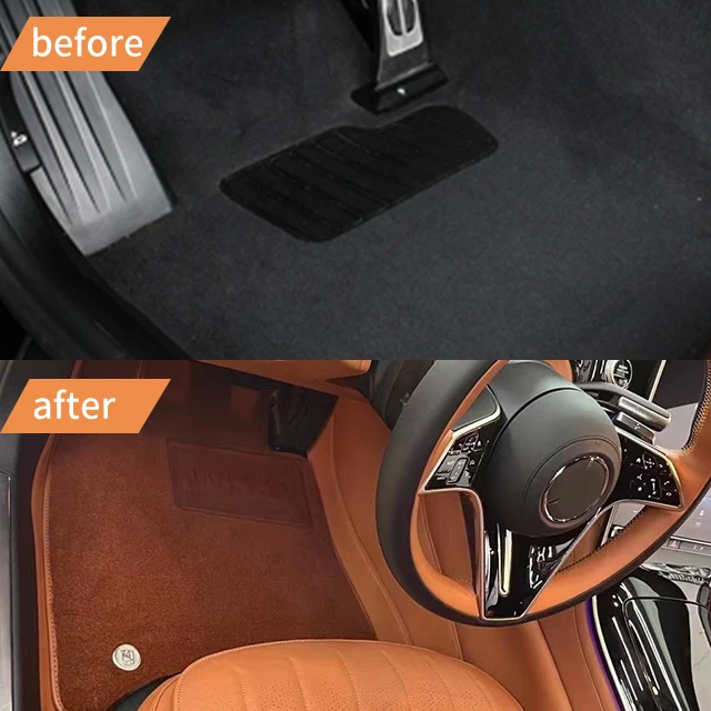 S-Class W223 360 Soft Bag Special Full Cover Car Floor Mat Full Cover Embedded Car W223 Leather Floor Mat