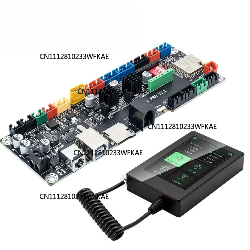 Compatible with CNC laser engraving machine accessories, GRBL controller, supports WIFI and Bluetooth, screen upgrade DLC32 view 3
