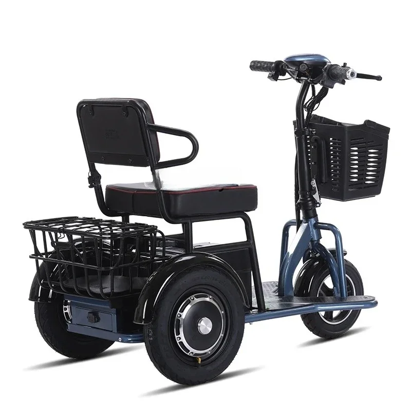 Elderly Electric Tricycle 12-Inch Small Household Elderly Foldable and Portable Commuter Battery Car