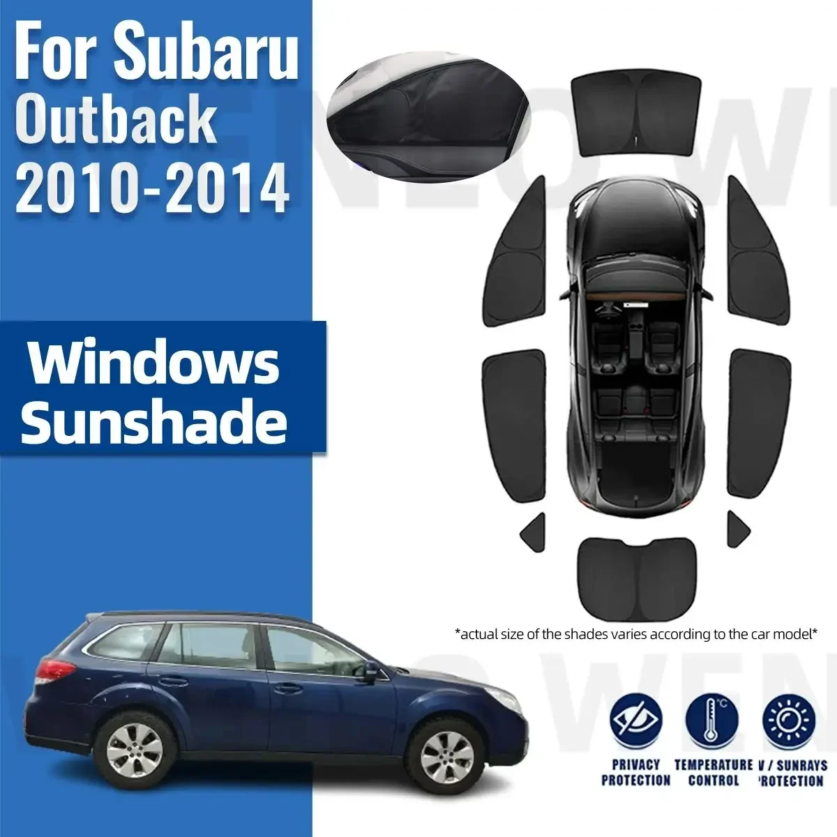 

Полноразмерный козырек для Subaru Outback BR 2010-2014, солнцезащитный козырек на окно для детей, автомобильный солнцезащитный козырек, занавеска на переднее и заднее стекло