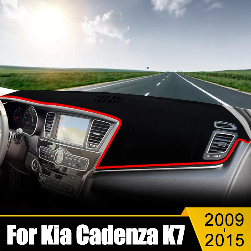 

For Kia Cadenza K7 2009 2010 2011 2012 2013 2014 2015 Car Dashboard Cover Avoid Light Pad Sun Shade Anti-UV Carpets Non-Slip Mat