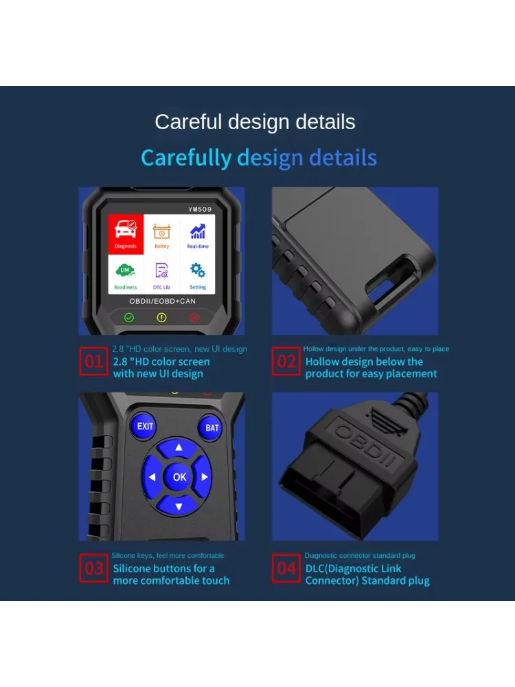 OBD2 Scanner with SDK for Windows 7,Diagnostic Analyzer Code Reader USB 5-18V, Auto Fault Tool for Developer & Engineer