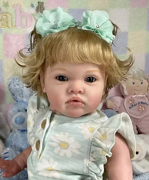 SINO-BB Customized Limited Supply 20inch Reborn Baby Chantal With Hand-Rooted Hair Already Finished Doll With Different Dress