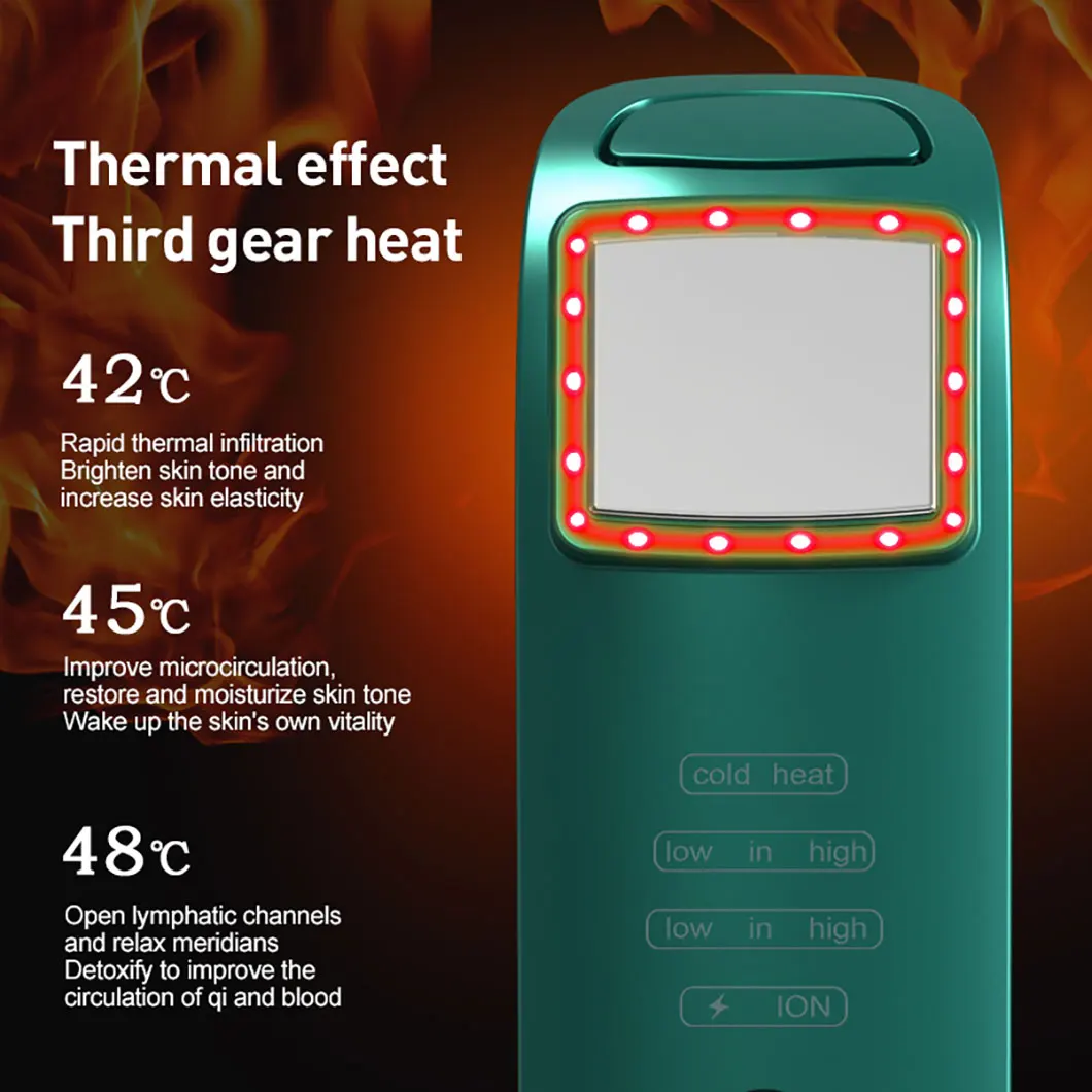 2025 New Face Care Home Led Hot&Cold Skin Firming Device Portable RF Face Lift Massager Machine Skin Care Beauty Instrument