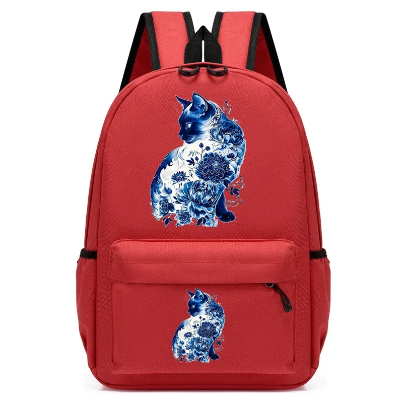 Children bagpack cute backpack kindergarten schoolbag kids bagpack bag blue cat anime student bookbag travel mochila