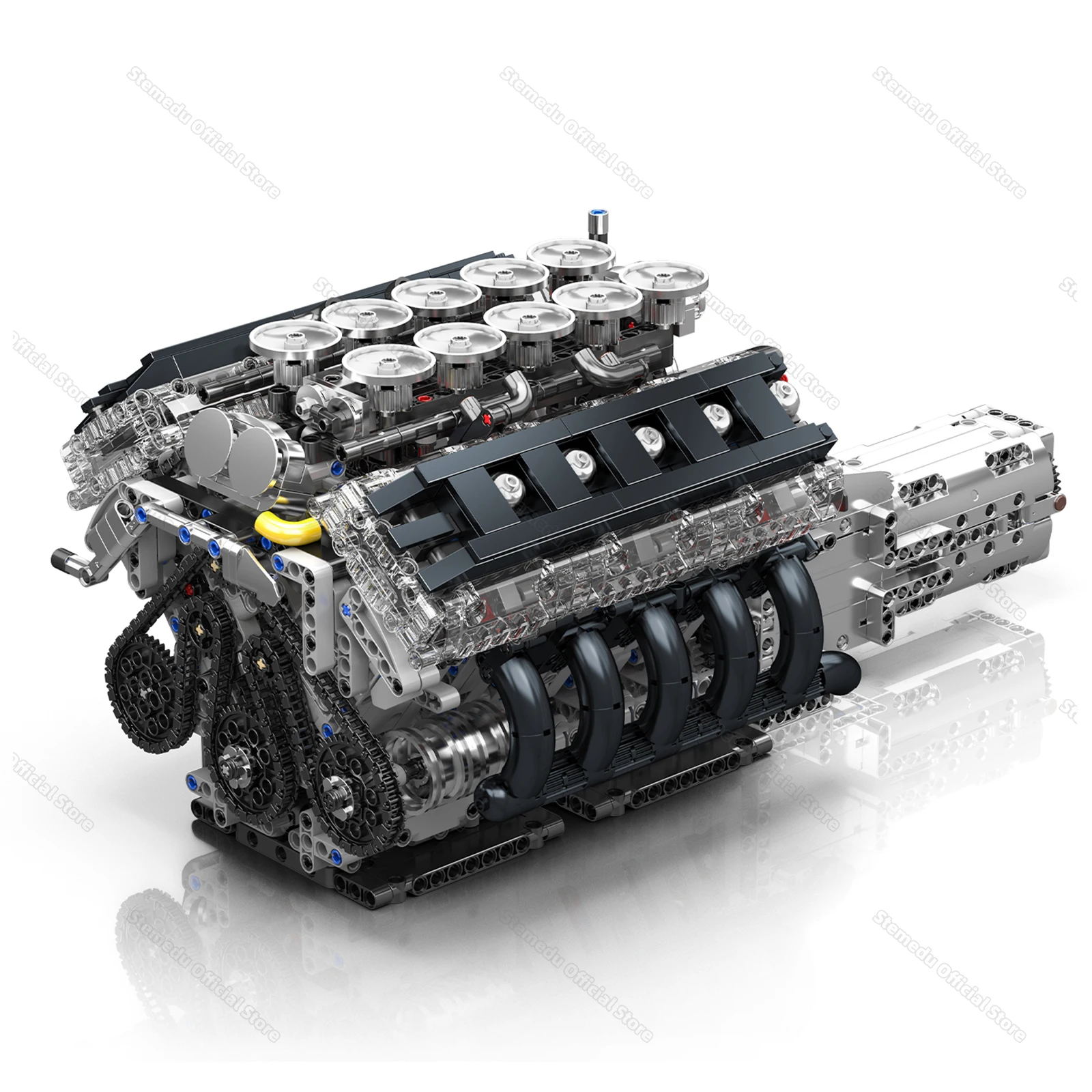 モールドキング 10250 1834ピース テクニカルパーツ LFスポーツカー V10エンジン 組み立てブロック 電動シミュレーションモデル 電動ブロック
