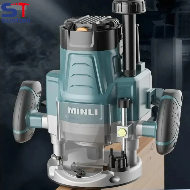 

2200W Woodworking Engraving Machine Router Combo Kit Electric Woodworking Machine Electric Woodworking Manual Trimmer Tool