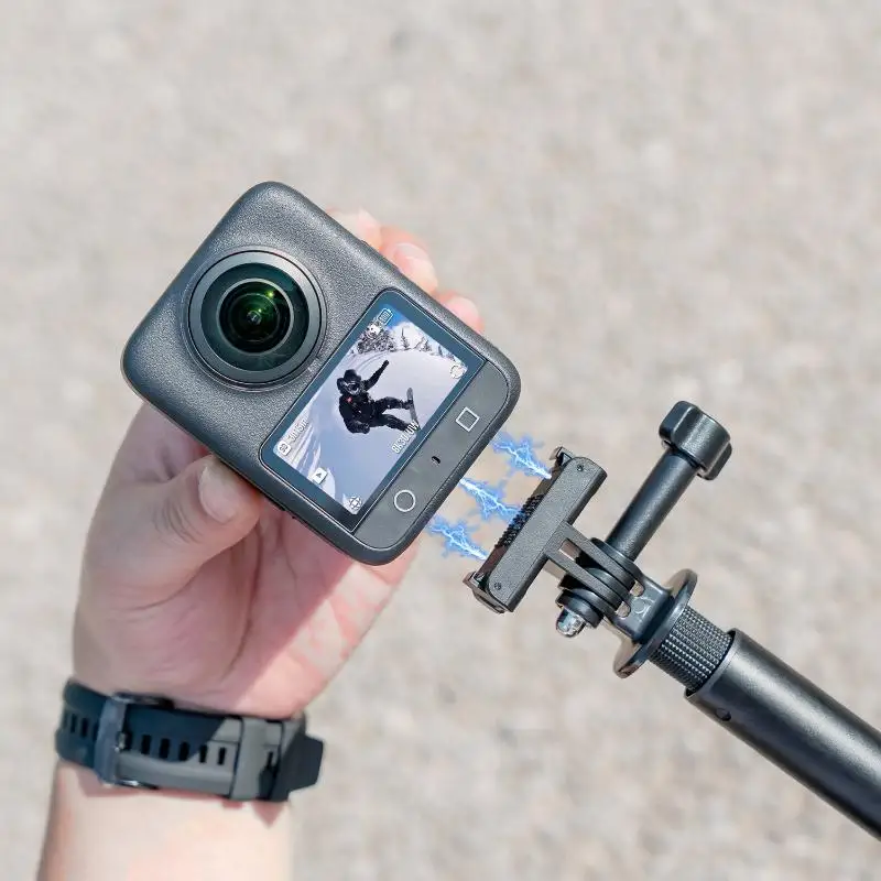 Magnetic Two Claw Adapter 1/4 Thread For Action 5Pro 4 3 Universal Port Osmo Action 6 NANO Camera Magnet Accessories