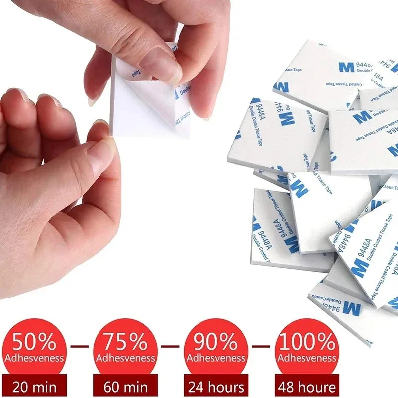 60Pcs Mixed Double Sided Adhesive Foam Tape Strong Sticky Mounting Pads No Trace Wall Sponge Stickers For Car Home Office Decor view 2